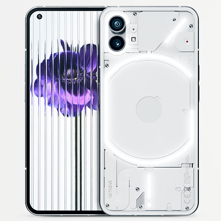 De Nothing Phone heeft "glyphs", speciale inkepingen die oplichten als je bijvoorbeeld een bericht krijgt.